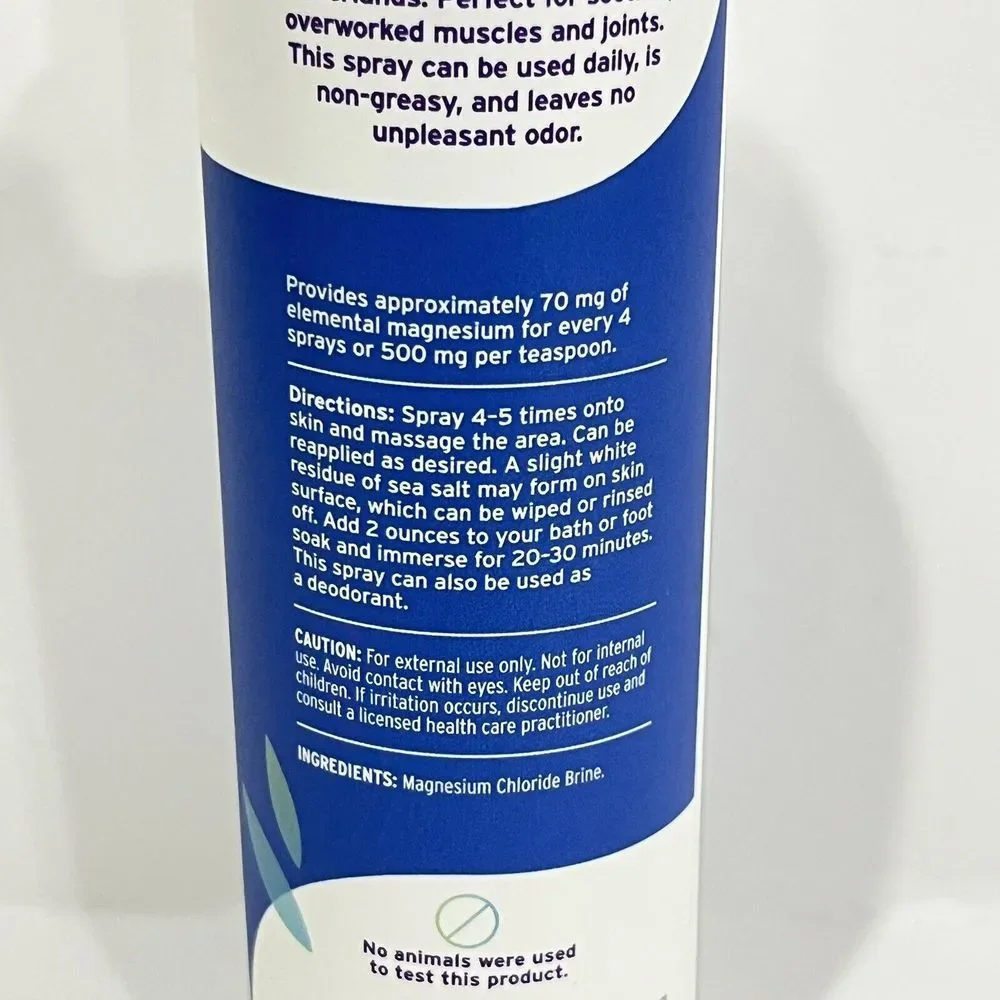 Life Flo Health Pure Magnesium Oil 8 oz 237 ml Not Tested on‎ Animals